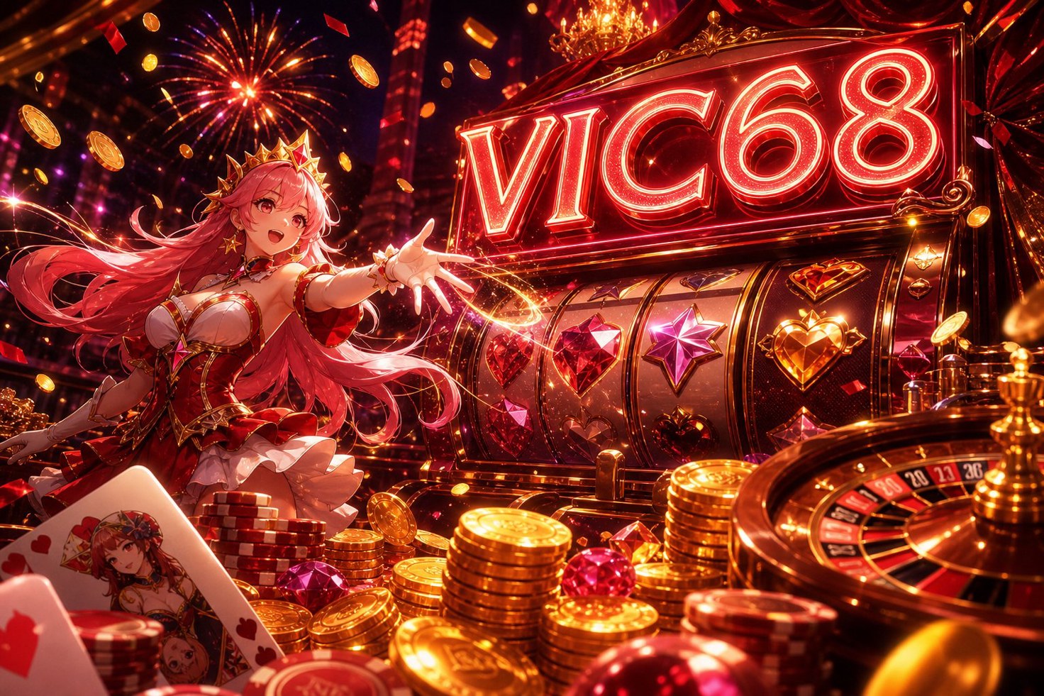Ảnh bìa trò chơi Dragon Hatch trên VIC68 với chủ đề rồng và các biểu tượng quay số